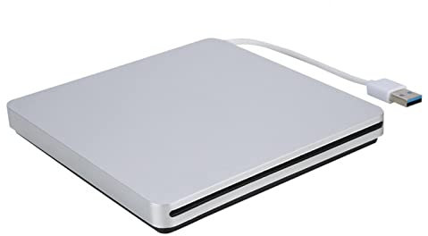 Niiyen External DVD Burner, Universal Usb3.0 External Suction Mobile Dvd Recorder, External Optical Drive, Data Transmission External Slot-load DVD Burner CD Driver Fit for Mac/Windows