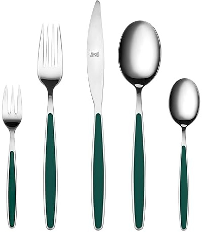 Mepra 112v22030 Servicio de cubiertos 30 piezas Caramelo Verde, Acero Inoxidable
