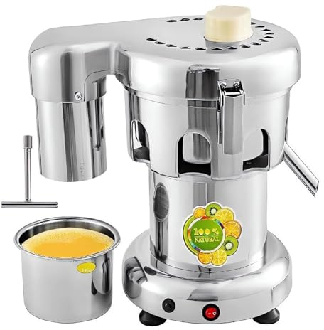 Professional Hand Press Manual Fruit Juicer - Commercial Grade Citrus Juicer, Heavy Duty Cold Press Centrifugal Juicer Machine for Fruit & Vegetables with Bucket