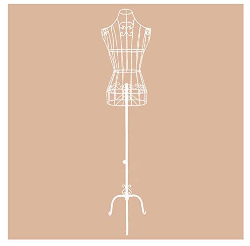 XINYUNFEI Schneiderpuppe Verstellbar Metalldrahtrahmenschaufensterpuppe-Torso Mit Ständer, Weinlese-Eisenmodell for Frauenkleid/Anzüge/Hochzeitskleid-Display(Black)