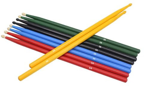 BESTonZON 5paare Schlagzeug Sticks aus Holz Großes von Paaren für Marching Bands Akustik-drumsets und Schlagzeuger Aller Level Leicht und Tragbar