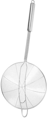 Ciieeo Línea De Fuga De Aceite Cucharón Colador Espumadera Para Servir Alimentos Colador Para Ollas Calientes Para Cocinar Pasta Espaguetis y Fideos Material De Acero Inoxidable Diámetro