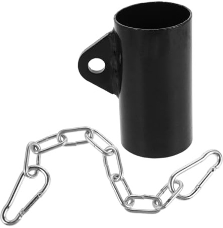 Milisten T-förmiger Stangenadapter Fitnesszubehör Aus Metall Mit Kette Trainingsgerät Für Gezieltes Rückentraining Zu Hause Und Fitnessstudio
