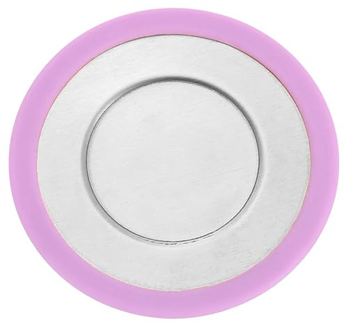 sourcing map Silicone Cup Cover, Silicone Lids for Mugs, Tea Pots, Flexible Mug Tea Infuser Steeper, Purple/Silver