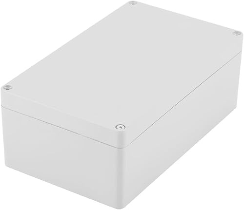 Kopplingsdosa, vattentäta anslutningslådor, elektronisk projektlåda, elektroniskt plasthölje, för gör-det-själv kopplingsdosa – vit (200 x 120 x 75 mm)