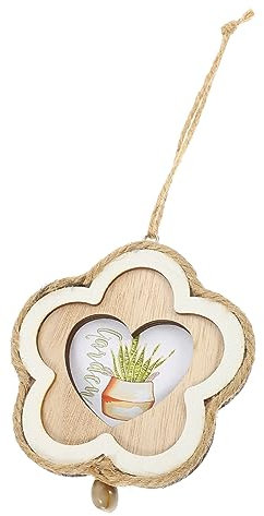 UKCOCO Holz Bilderrahmen Deko Für Mini-haus Unvollendeter Blumenrahmen Für Kreative Gestaltung Für Partys Geschenke Und Wohnaccessoires