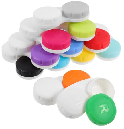 Ipetboom 12stücke Linsenbehälter Aus Tragbare Linsenbox Kontaktlinsenbehälter Linsenaufbewahrungsbox Kleiner Linsenhalter Für Tasche Entzückender Linsen-Organizer Linsenträgerbox Für Reise