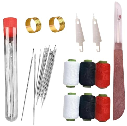 37PCS Sewing Tool Set, Needle and Thread Kit, Portable Travel Sewing Kit for Adults, Needle Threader and Hand Sewing Needles Set, Ultra-Lightweight for Easy Handling (1Set)