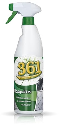 Sisbrill 361 Mosquitos - Limpiador Bioenzimático de Insectos Estrellados y Excrementos de Aves - Coches, Motos, Quads, Cascos - Exterior - 750 ml