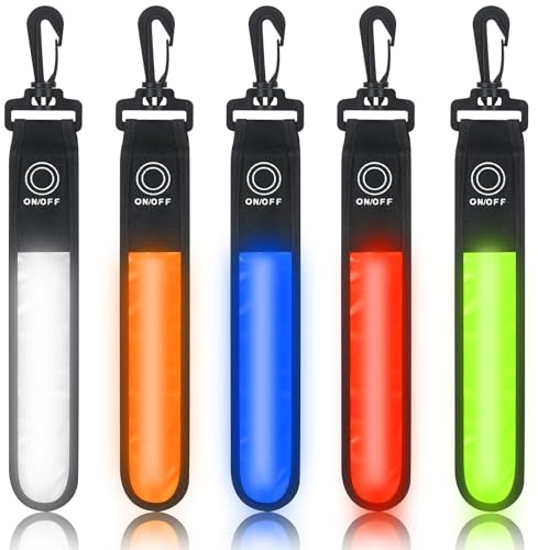 Kssvzz LED Blinklicht Schulranzen, 3 Licht Modi Kinder Sicherheitslicht, Reflektierende Lichtband Reflektor Anhänge für Laufen, Bergsteigen, Wandern