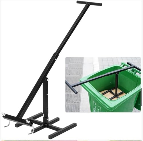 Bin Master Wheelie Bin Compressor – Manual Trash Compactor & Rubbish Press Tool for Kitchen, Home & Recycling, Steel Waste Squasher - Ergonomic Handle - Fits 120L 240L 360L Bins & Trash Cans
