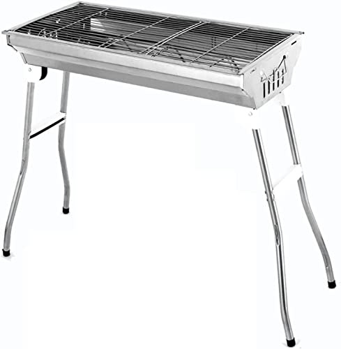 Barbecue à gaz portable et pliable en acier inoxydable Chal pour la cuisson en plein air pour le camping et les fêtes dans le jardin