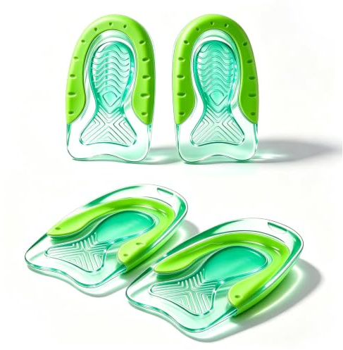 2 Pair Kids Gel Heel Cups, Gel Pads for Plantar Fasciitis Heel Pain Relief | Soft silicone heel protectors & cushion inserts for children. Self-adhesive heel support for school shoes & trainers.