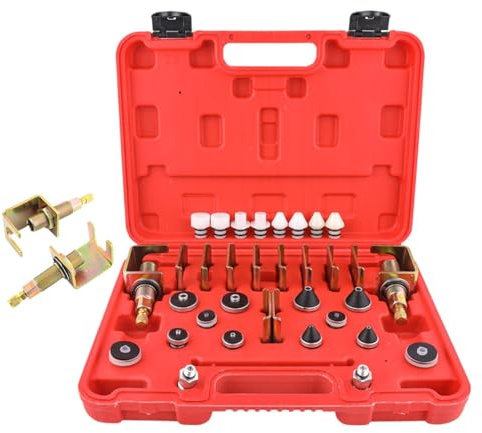 Detección Fugas Aire Acondicionado Auto – Herramientas Universales Reparación HVAC & Prueba Tapón | Tester Portátil Aluminio & Hierro Para Refrigeración Automotriz & Industrial | Set Completo Prueba P