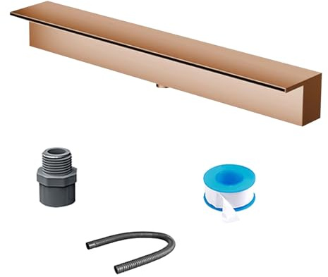 Utomhus-/inomhusdammvattenfall spill-och fontänkit – brons, 60 cm (24 tum) – perfekt för snörning, trädgårdsvattenfunktioner och dekoration för bakgården