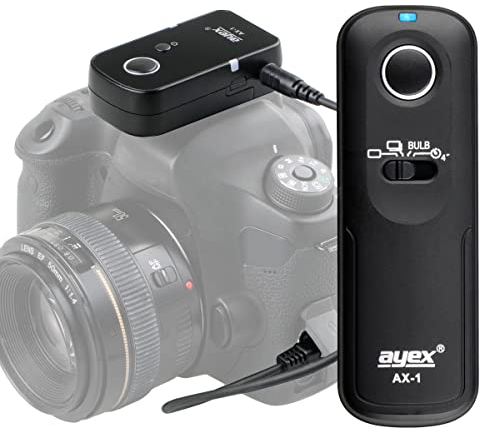 ayex Funk-Fernauslöser AX-1 Kompatibel mit Panasonic DC-GH5 DMC-FZ2500 DMC-FZ2000 DMC-G85 DMC-G7 DMC-GX Mit vielen Funktionen wie Serienauslösen Bulb RS-2