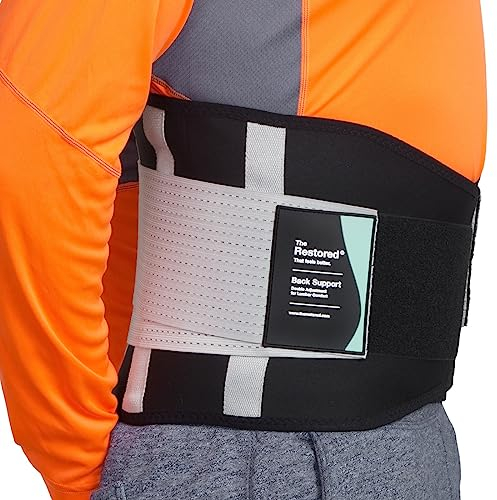 The Restored Back Brace, Back Support Belt, Back Pain Belt, Back Braces for Lower Back Pain, Lower Back Support for Women and Men, Lumbar Supports, Sciatica Back Support, Lower Back Pain Relief (XL)