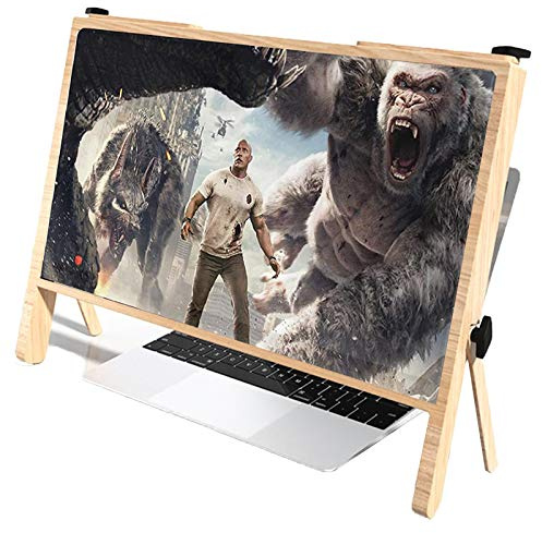 Computerbildschirmlupe, Laptop-bildschirmvergrößerung, HD-Bildschirm Vergrößerungsglas Verstellbarer Winkel, Klappständer Für Computer / Tablet, Eignet Sich Für Alte Personen, Um Zeitungen Zu Lesen
