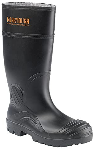 Worktough Black Safety Wellington S5 SRC