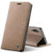 Chocoyi Compatible Funda Huawei P20 Pro Flip Leather Edition,magnético, función de Soporte y Ranuras para Tarjetas-Marron Oscuro