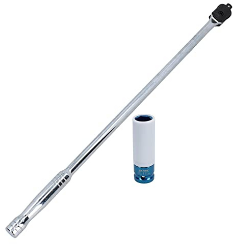 1/2in. Drive 24” Breaker Power Bar with 17mm Deep Alloy Wheel Nut Socket