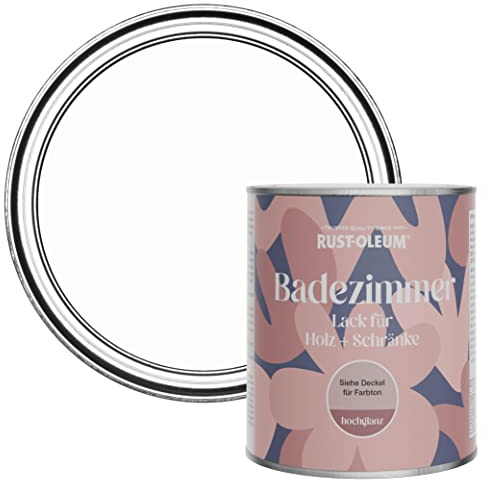 Rust-Oleum White Moisture Resistant Bathroom Wood and Cabinet Paint in Gloss Finish - Chalk White 750ml
