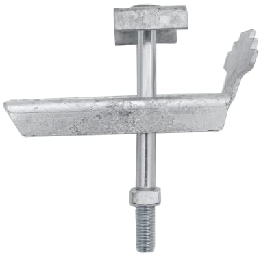 FeNau | Gitterrost-Klemmen-Unter - und Oberteil für Rosthöhe 60-70 mm und MW: (30 mm / 10 mm) - S235JR / ST37 - feuerverzinkt gegen Korrosion - Gitterrost-Sicherung/Gitterrost-Befestigung