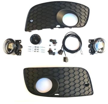 HZ-DESIGN Nebelscheinwerfer NSW Nebelleuchten Komplettset Nachrüstung | kompatibel mit Golf V 5 GTI by HZ-DESIGN