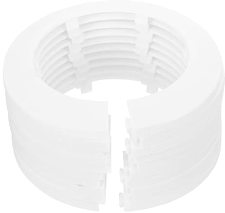 Homoyoyo 10 Pezzi Copri Tubi Termosifoni in Plastica Bianco, Copertura per Tubazioni Radiatore Fissaggio a Scatto, per Uso Esterno e Commerciale