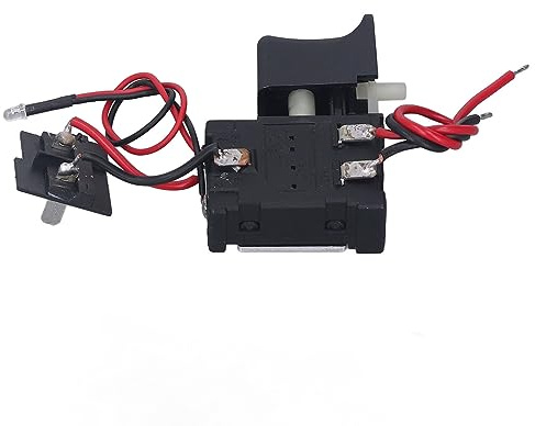 Interruptor de Gatillo de Taladro Inalámbrico, Control de Velocidad, con Luz PequeñA, Reemplazo Ajustable de 7,2~24 V CC 16 A para Da Yi 12V Máq