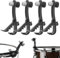 4 Uds Clip de Micrófono de Tambor Soporte de Abrazadera a Prueba de Golpes Negro Ajustable Plástico Accesorios para Instrumentos Musicales Soporte de Micrófono Hardware