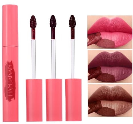 3 Colori Peel Off Maschera Lip Gloss Set, Tattoo Magic Color Matte Natural Reveal Lip Stain Lip Tint, Impermeabile di lunga durata altamente pigmentato colore Lip Gloss Makeup, Kit B