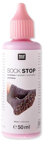 Frida's Wollhaus Rico Design Sock Stop Stopperfarbe Wolle Socken ABS Geschenk Stricken 10 Farben (Orchidee)