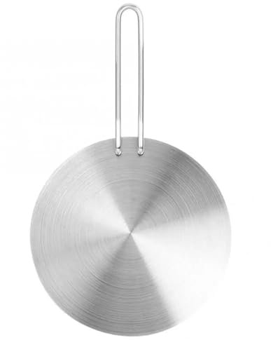 YXINAER Induktion Adapterplatte Edelstahl Elektrische Wärme Diffusor Induktion Herd Platte Adapter Konverter for Küche Esszimmer Bar(24cm)