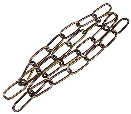 Yardenfun 1m Cadena Para Lámparas Colgantes Eslabones Útiles Grosor Para Cadena De Luz De Cristal Bronce Antiguo Accesorio Resistente Para Iluminación De Techo y Salón