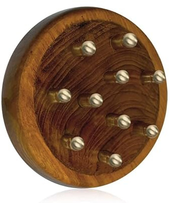 Kansa Outil de Massage pour Cuir chevelu et Corps Masseur Traditionnel Ayurveda pour le bien-être et la relaxation, idéal pour promouvoir les soins du cuir chevelu et du corps, outil ayurvédique Kansa