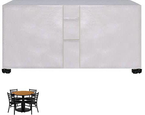 Wasserdichte Outdoor-Tischabdeckung für Wintergarten, quadratisch, 152 x 104 x 74 cm, winddicht und Sonnenschutz, atmungsaktives Gewebe, ideal für rechteckige Tische