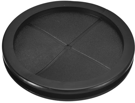 sourcing map Rubber Grommets 5-1/8 (130mm) Drill Hole, 4-3/4 (120mm) ID Double Sided Hole Plugs Ring Gasket for Firewall Cable Wire Protecting, Black