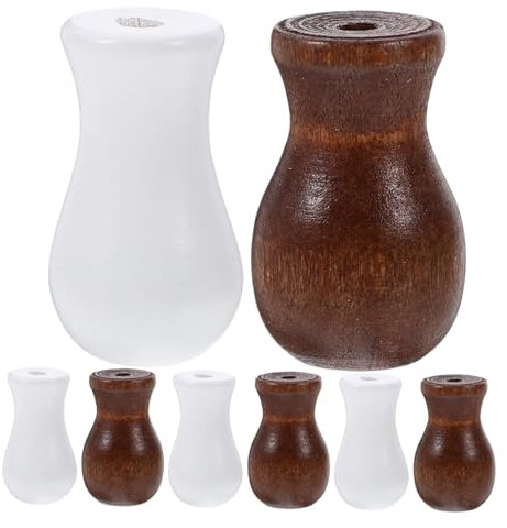 DOITOOL 8 Stück Holzperlen-rollo-zugknöpfe Für Jalousien Stilvolle Rollo-zugknöpfe Rollo-zubehör Einfach Zu Installierende Holzkordelzüge Für Die Heimdekoration