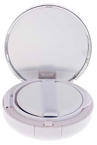 Leerer Make-up-Puder-Foundation-Behälter, Luftkissen-Puff, BB-Creme-Behälter, 15 g, silberfarben