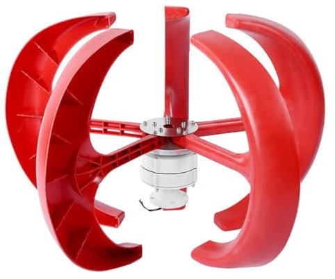 HYZHANHONG 220V, Generatore Eolico, turbina eolica Verticale a 5 Pale da 12 V, 24 V, 48 V, 3000 W, generatore Eolico con avviamento a Bassa velocità del Vento, Adatto per casa e Campeggio
