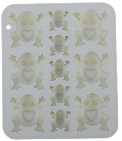 DOITOOL Moule en Silicone Flexible de Grenouille 3d Réutilisable pour Décoration de Gâteau Créative et Fabrication de Chocolat à Domicile