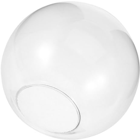 Levemolo Paralume Vetro Ricambio Trasparente Sfera per Paralume Lampadario, Facile da Installare, Design Semplice e Delicato per Lampade a Sospensione