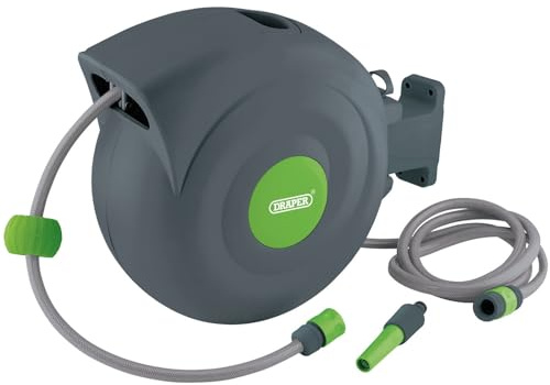 Draper 15046 a Scomparsa da Giardino avvolgitubo, Multicolore, 20 m