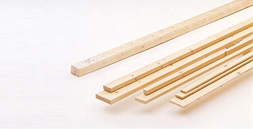 Listelli Legno Abete piallati 4 lati mm10x20x2000 (10pezzi)