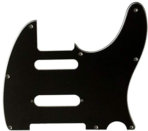 Passend für Fender Telecaster Nashville Tele Style Gitarren-Schlagbrett (3-lagig, schwarz)