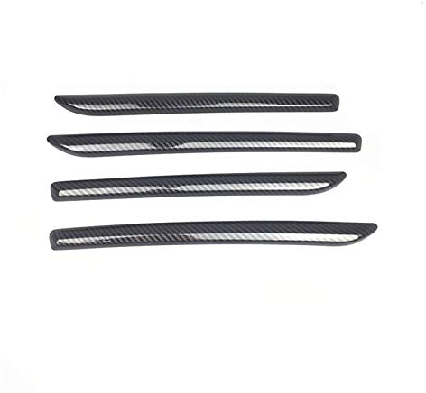 DaSenLa Mittelkonsole Armaturenbrett Zierleisten ABS Auto-Tür-Zierabdeckung Borte Carbon-Faser-Art gepasst for Audi A3 8V 2014-2018 S3 DaSenLa (Color Name : 4 Pieces)