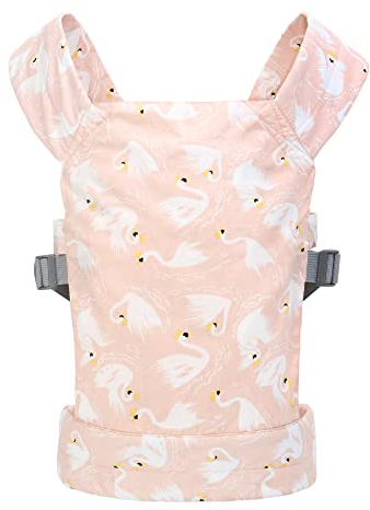 Miracle Baby Babypuppentrage für Kinder, Vorder- und Rückentrage mit verstellbaren Trägern für Mädchen, Stofftiertrage, Puppenzubehör für Kinder, 100% Baumwolle