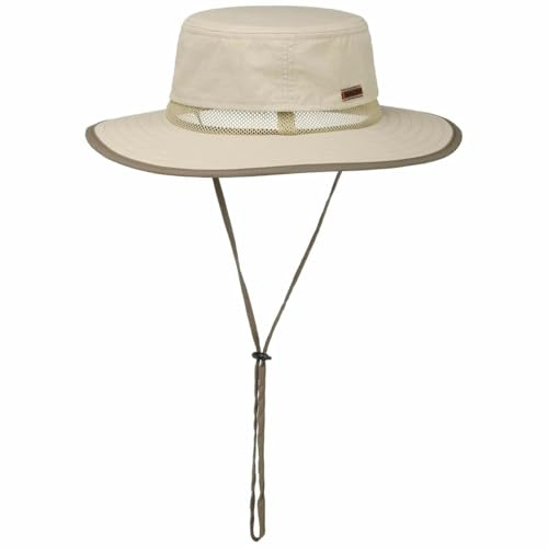 Stetson Outdoor Traveller Stoffhut Reisehut Kinnband Wasserabweisend Sonnenschutz Herren Ganzjährig Hellbeige XXL (62-63 cm)