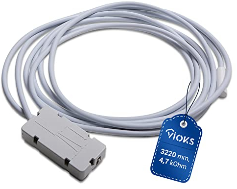 VIOKS Temperatursensor Verdampfer - Temperaturfühler Ersatz für Liеbherr 9590206 4,7kOhm Victron Fühler Wasserdicht Sensor Thermometer Temperatur Sensor Kühlschrankthermometer Gefrierschrank